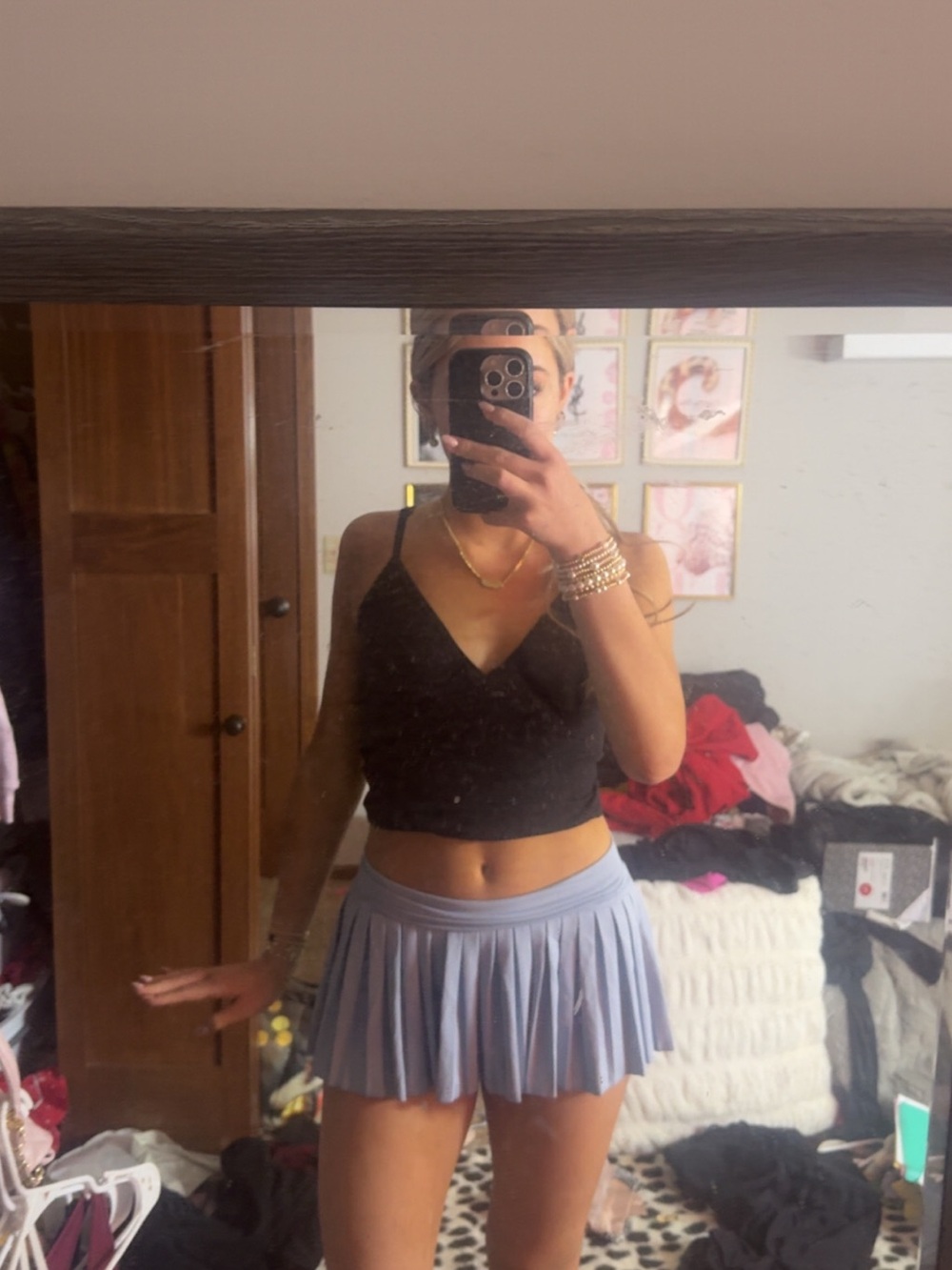 blue gold hinge skirt